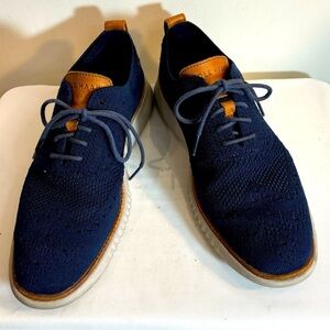COLE HAAN Sz 7 Oxford Zero Grand Fabric Upper Lace Up Brogues Rubber Soles